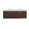 James Martin Vanities Amberly 72in Double Vanity, Mid-Century Walnut w/ 3 CM Eternal Jasmine Pearl Top 670-V72-WLT-3EJP - alternate 5